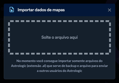 Selecione o arquivo e arraste para o local indicado