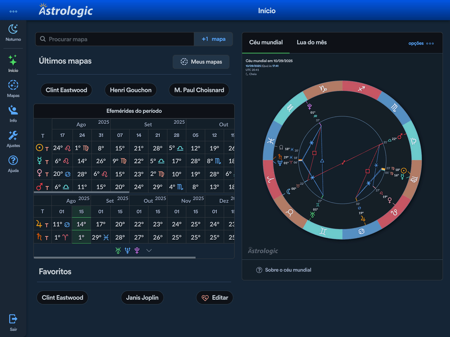 Início do Astrologic App