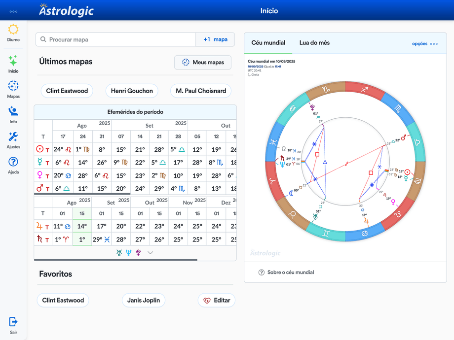 Início do Astrologic App